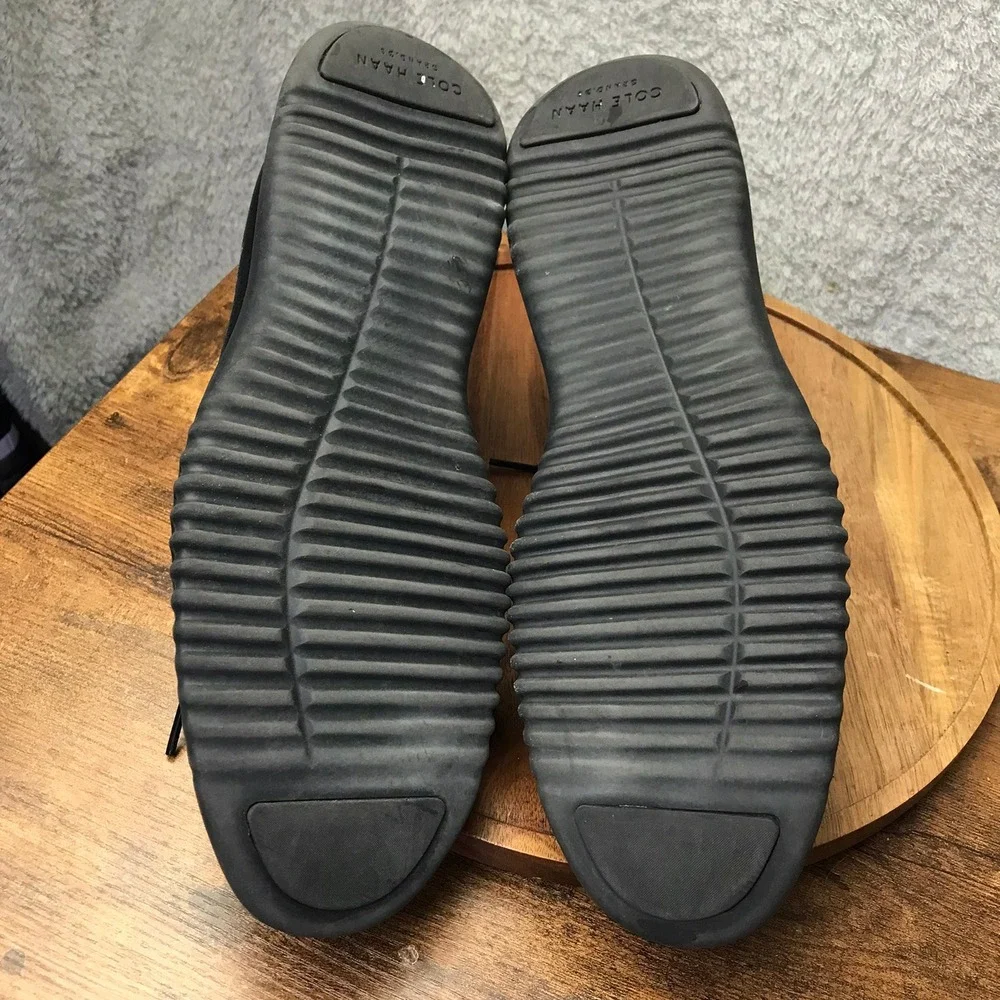 Cole Haan 2.ZeroGrand Oxford Mens 10M Black Leather Laser Cut Dress Shoes
